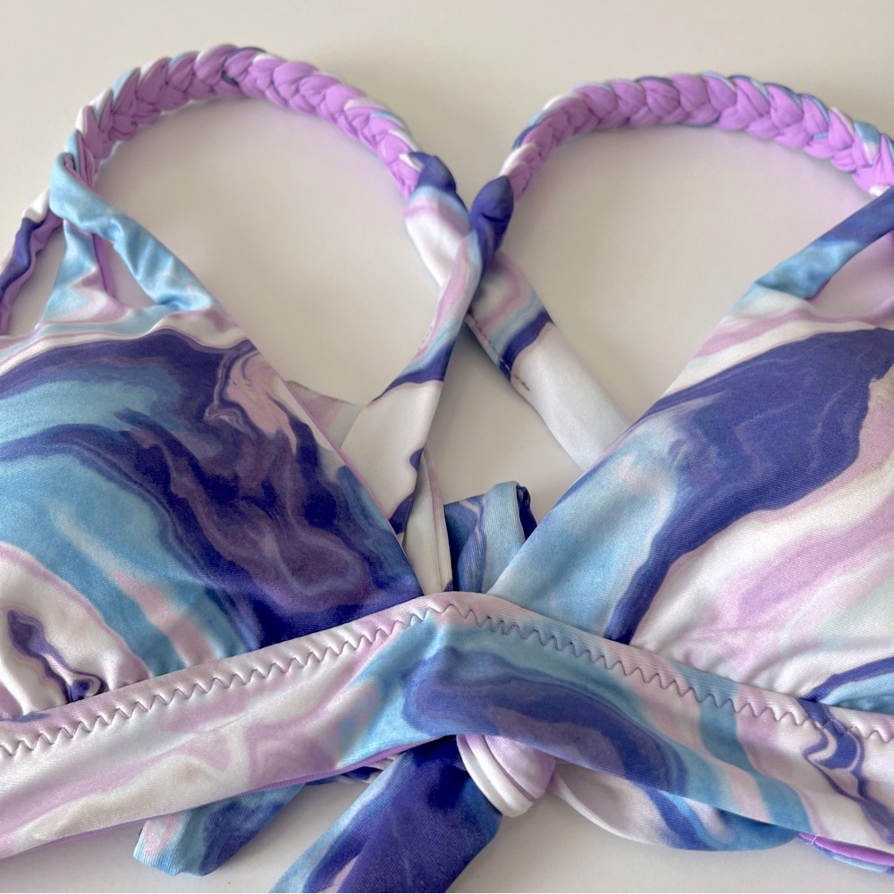 Becca Blue Agate Skylar Swirl Print Bikini Set - Picture 4 of 9